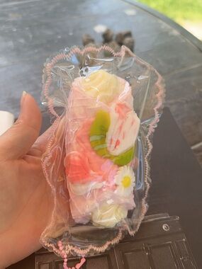 Kawaii Cake Roll Squishy | Cute Dessert Bag Charm | Bakery Aesthetic